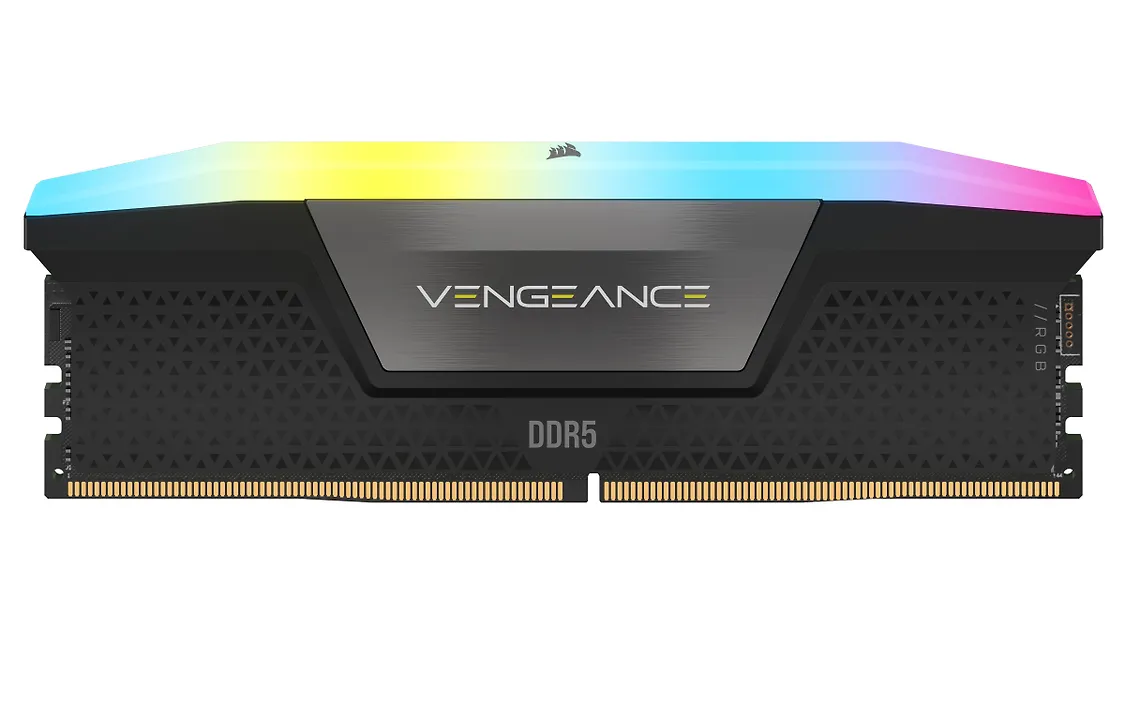 Corsair Vengeance RGB 64 Gt (2 x 32 G) DDR5 muistipaketti, musta
