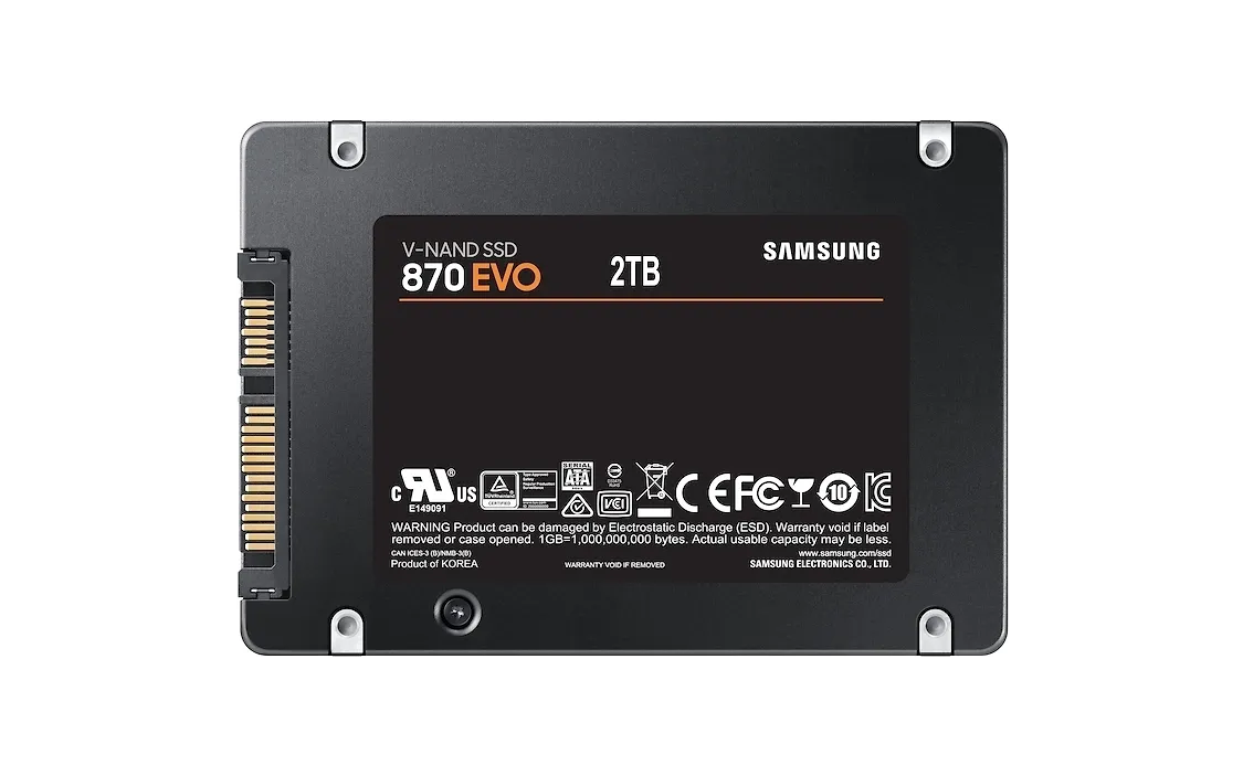 Samsung 870 EVO SSD 2 TB 2.5" SATA3 SSD