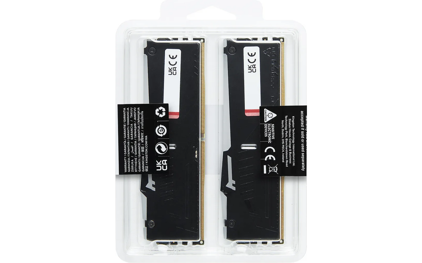 Kingston FURY Beast DDR5 RGB 5600 MHz CL40 16 Gt -muistimodulipakkaus