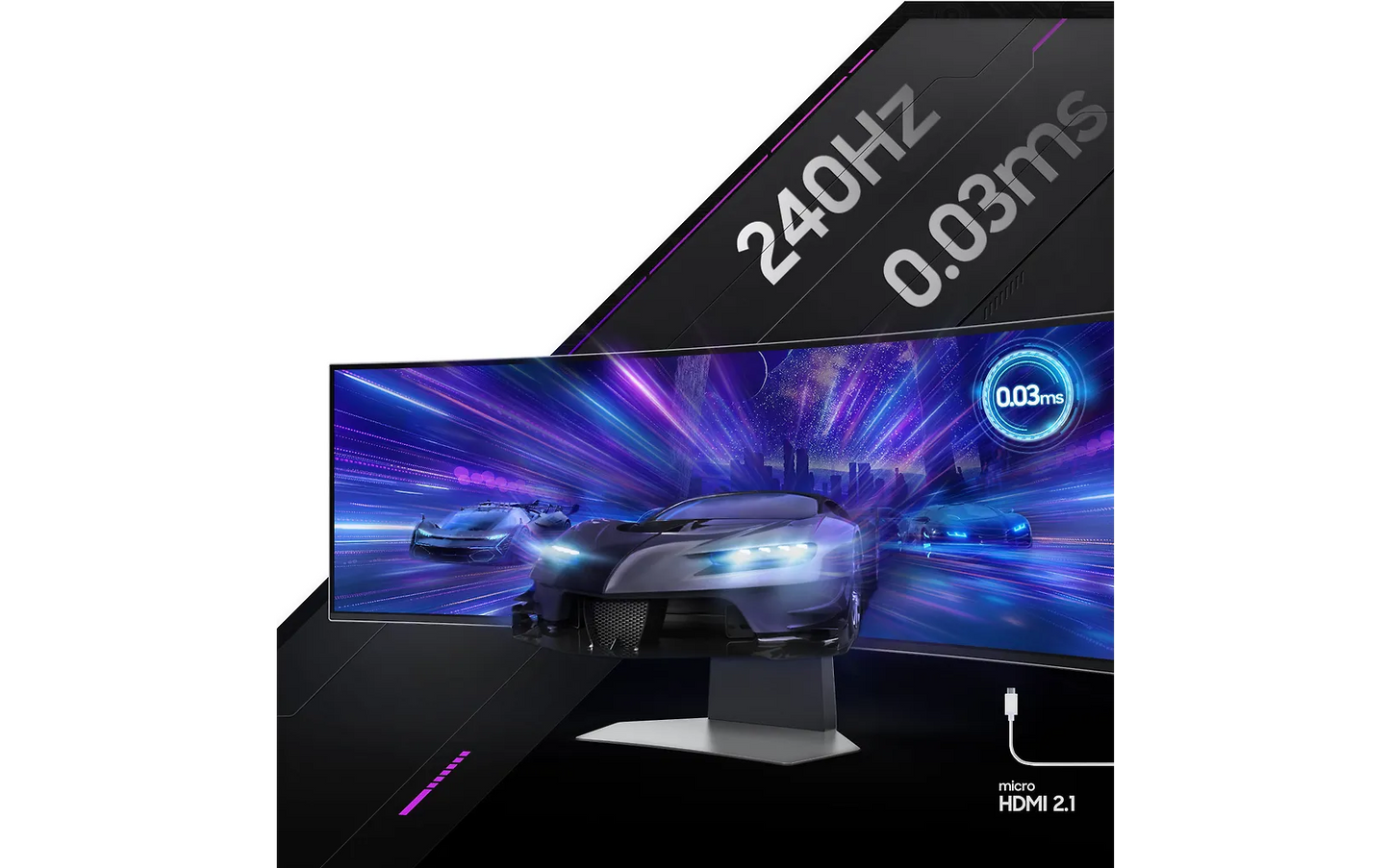 Samsung Odyssey OLED G9 (G95SC) 49" -kaareva pelinäyttö