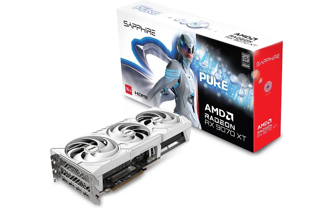 Sapphire PURE AMD Radeon RX 9070 XT OC 16 Gt