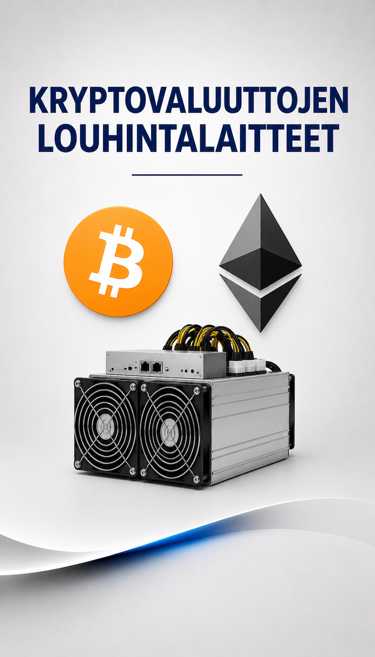 Kryptovaluuttojen louhintalaitteet