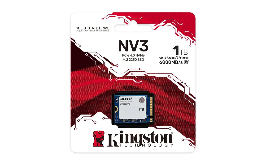 Kingston 1TB NV3 M.2 2230 NVMe SSD hard drive