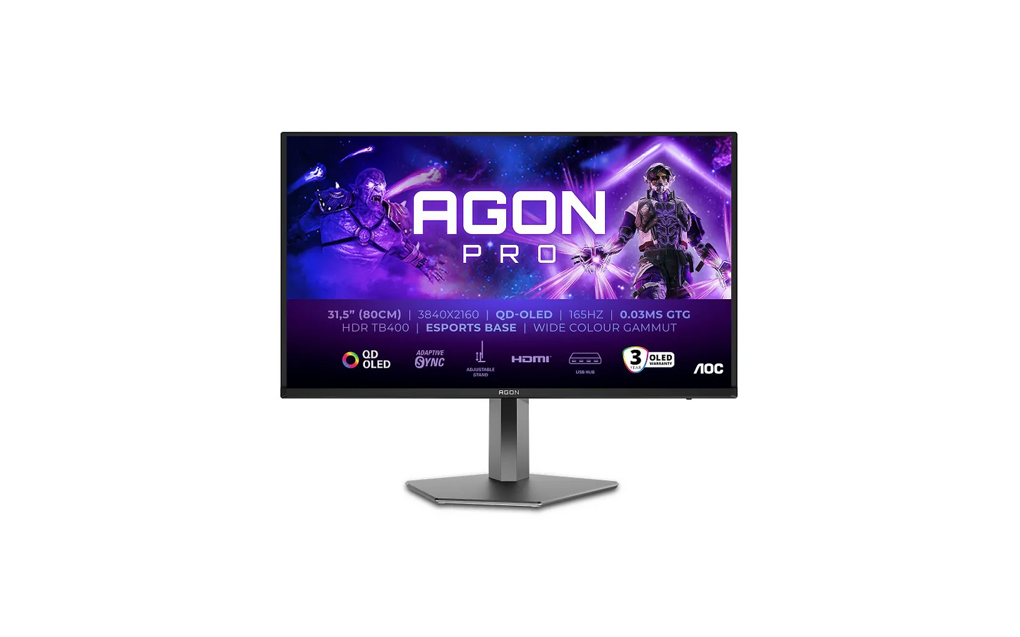 AOC AG326UD OLED 32" pelinäyttö