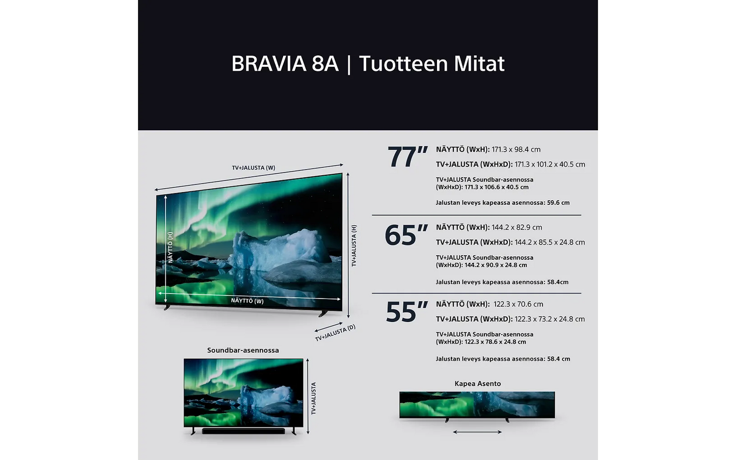 Sony 55" Bravia 8A – 4K OLED Google TV