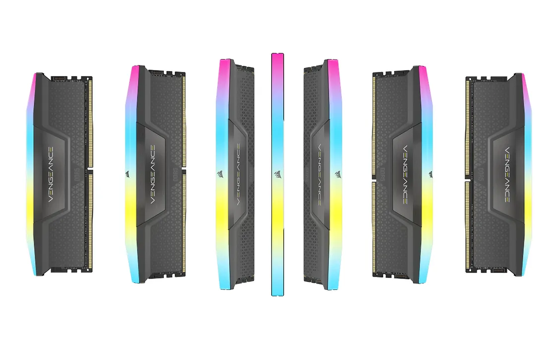 Corsair Vengeance RGB 64 Gt (2 x 32 G) DDR5 muistipaketti, harmaa