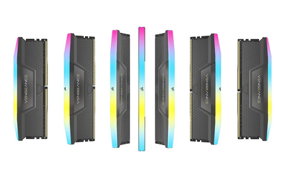 Corsair Vengeance RGB 64 Gt (2 x 32 G) DDR5 muistipaketti, harmaa