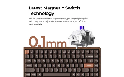 Keychron K2 HE SE pelinäppäimistö, All-Wood suomi/ruotsi
