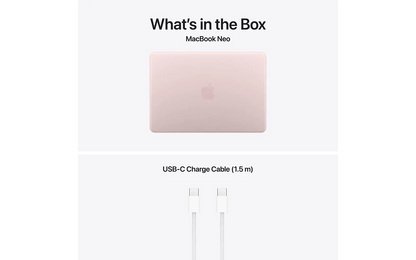 Apple MacBook Neo 13" A18 Pro 8 Gt, 256 Gt kannettava, roosa FI/SE-näppäimistö