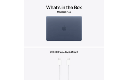 Apple MacBook Neo 13" A18 Pro 8 Gt, 256 Gt kannettava, indigo FI/SE-näppäimistö