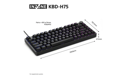 Sony INZONE KBD-H75 pelinäppäimistö suomi/ruotsi