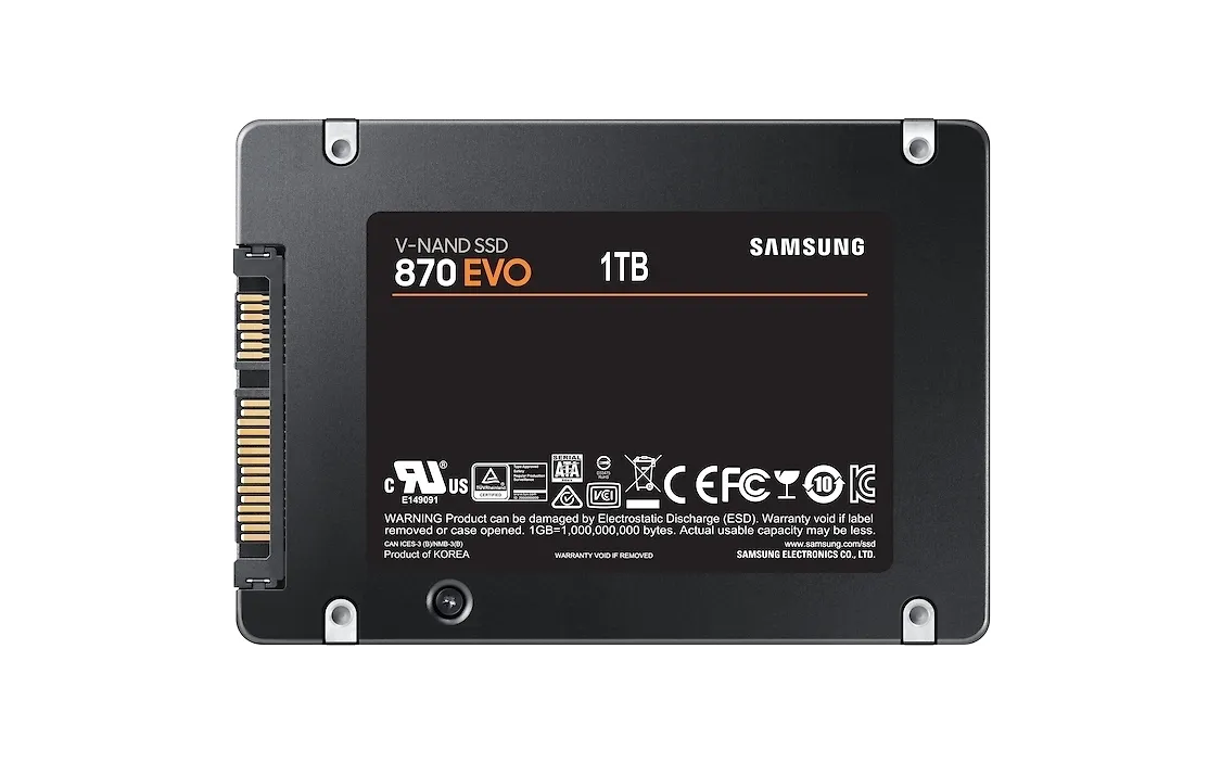 Samsung 870 EVO SSD 1 Tt 2,5" SATA3 -SSD-kovalevy