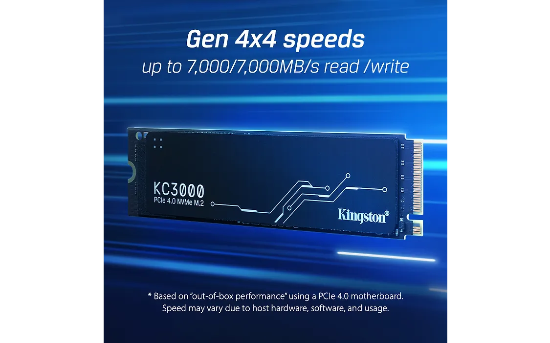 Kingston KC3000 2048 Gt M.2 NVMe -SSD-kovalevy