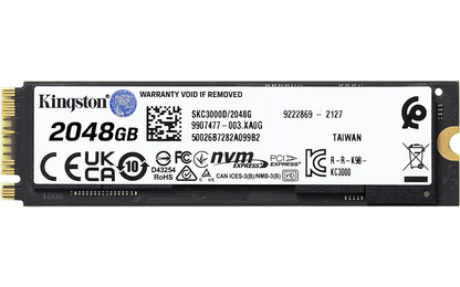 Kingston KC3000 2048 Gt M.2 NVMe -SSD-kovalevy