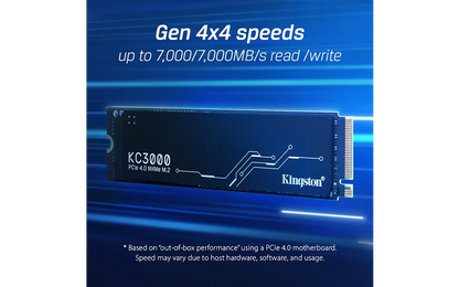 Kingston KC3000 4096 Gt M.2 NVMe -SSD-kovalevy