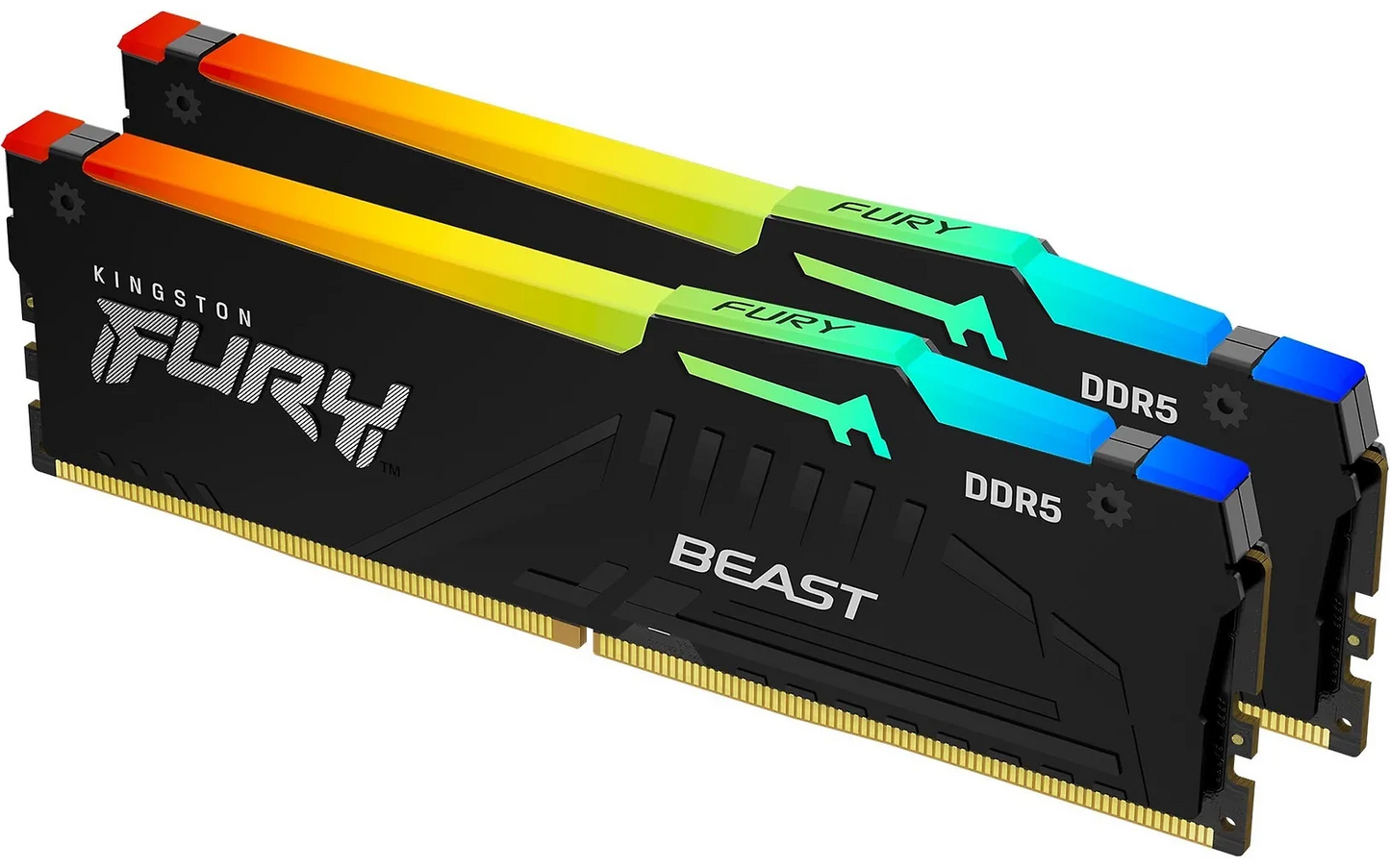 Kingston FURY Beast DDR5 RGB 6000 MHz CL36 32 Gt -muistimodulipakkaus