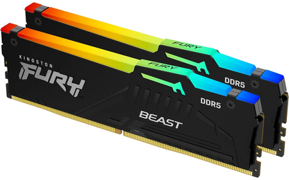 Kingston FURY Beast DDR5 RGB 6000 MHz CL36 32 Gt -muistimodulipakkaus