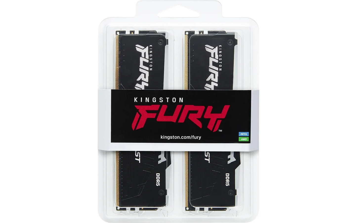 Kingston FURY Beast DDR5 RGB 6000 MHz CL36 32 Gt -muistimodulipakkaus