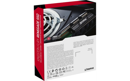 Kingston FURY Renegade 1 Tt M.2 NVMe -SSD-kovalevy jäähdytyselementillä