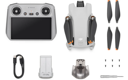 DJI Mini 3 drone, DJI RC ohjaimella