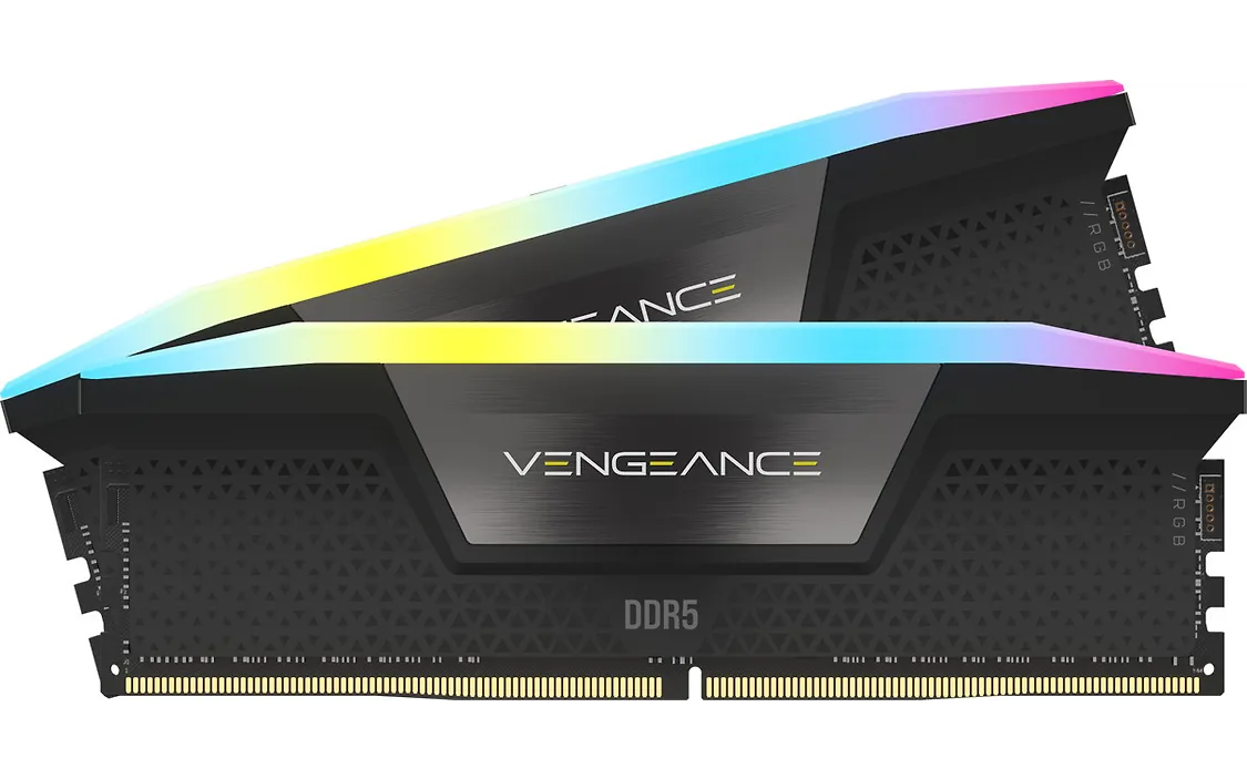 Corsair Vengeance RGB DDR5 7000 MHz CL40 48 Gt -muistimodulipaketti, musta