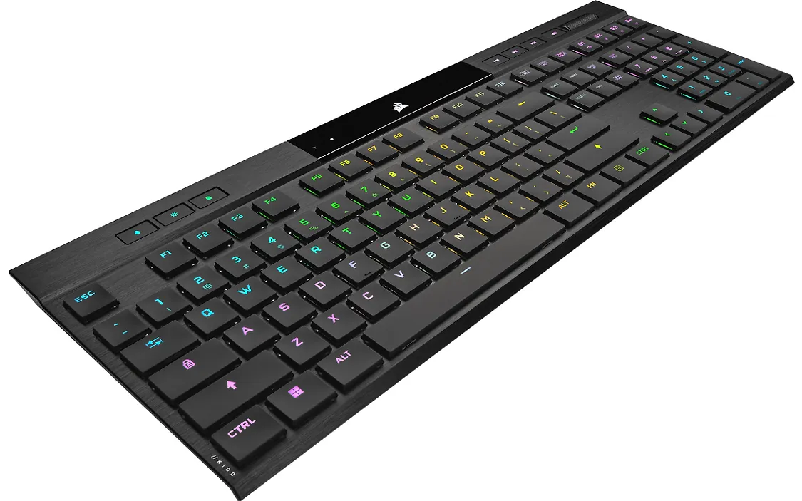Corsair K100 AIR -pelinäppäimistö, CHERRY MX Ultra Low Profile –kytkimet, musta, suomi/ruotsi
