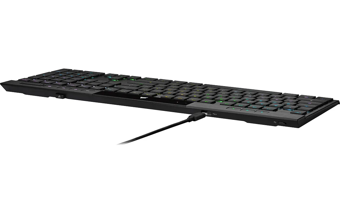 Corsair K100 AIR -pelinäppäimistö, CHERRY MX Ultra Low Profile –kytkimet, musta, suomi/ruotsi