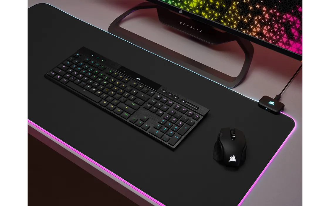 Corsair K100 AIR -pelinäppäimistö, CHERRY MX Ultra Low Profile –kytkimet, musta, suomi/ruotsi