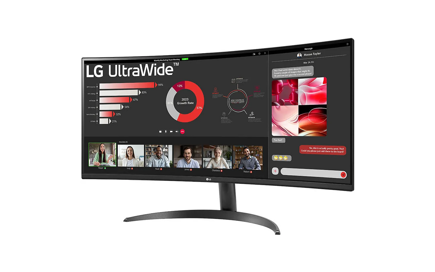 LG UltraWide 34WR50QC-B 34" Monitor