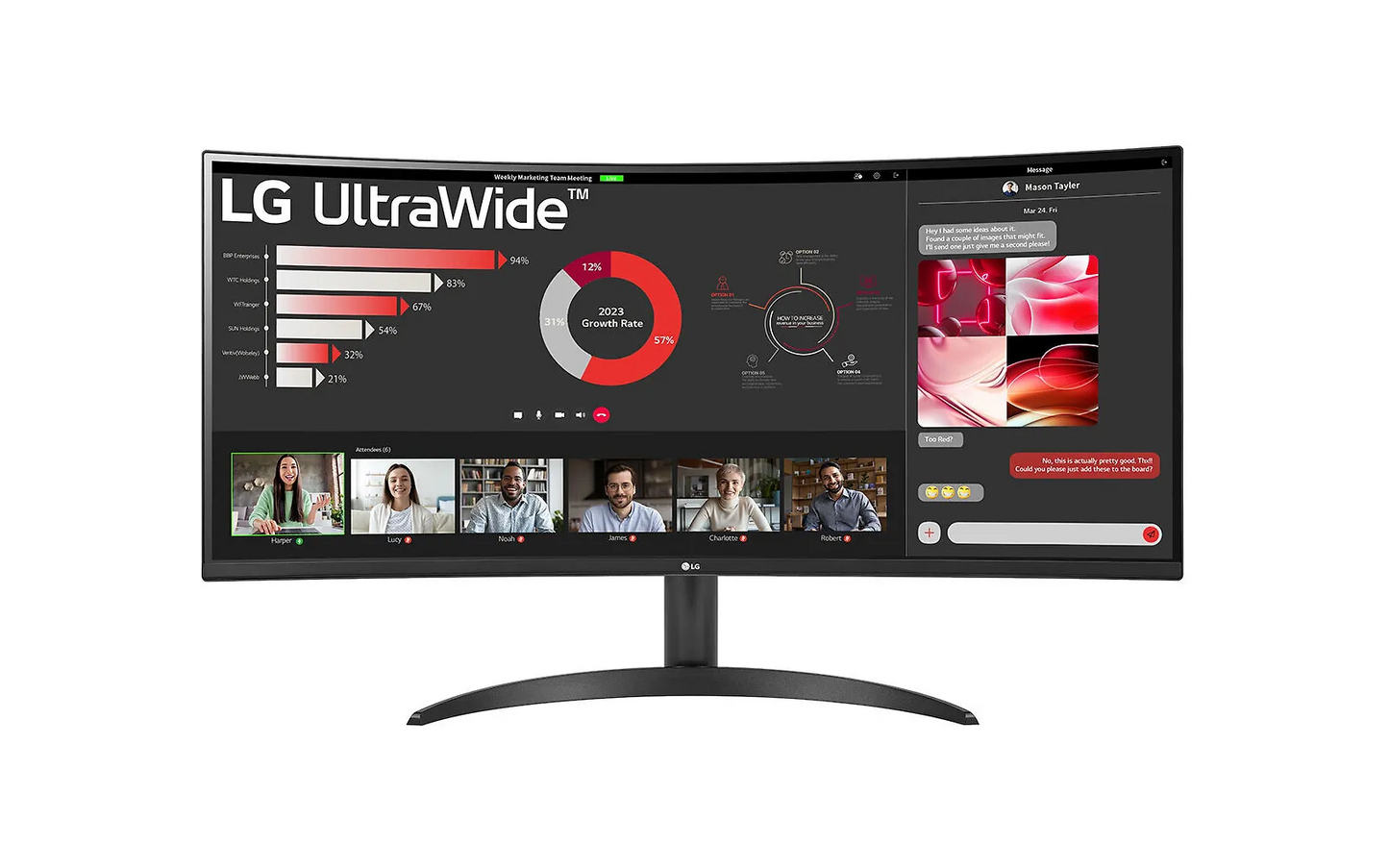 LG UltraWide 34WR50QC-B 34" Monitor