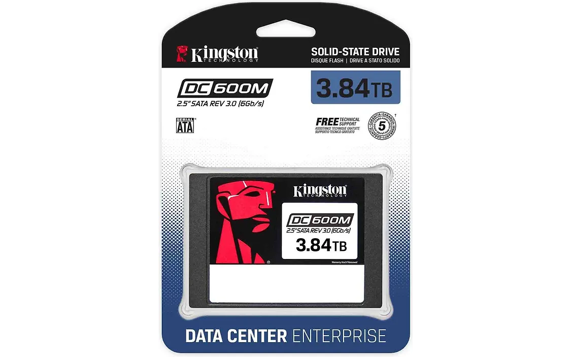 Kingston DC600M 3,84 Tt SATA III 2,5" -SSD-kovalevy (50 kpl TARJOUSERÄ)