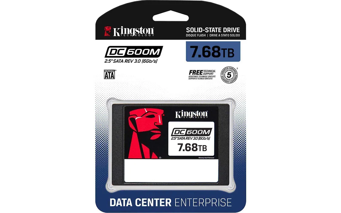 Kingston DC600M 7,68 Tt SATA III 2,5" -SSD-kovalevy