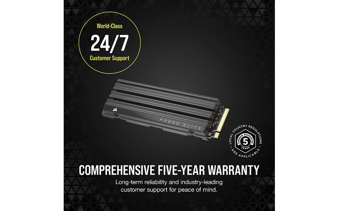 Corsair MP600 Elite 1 TB Heatsink M.2 NVMe SSD