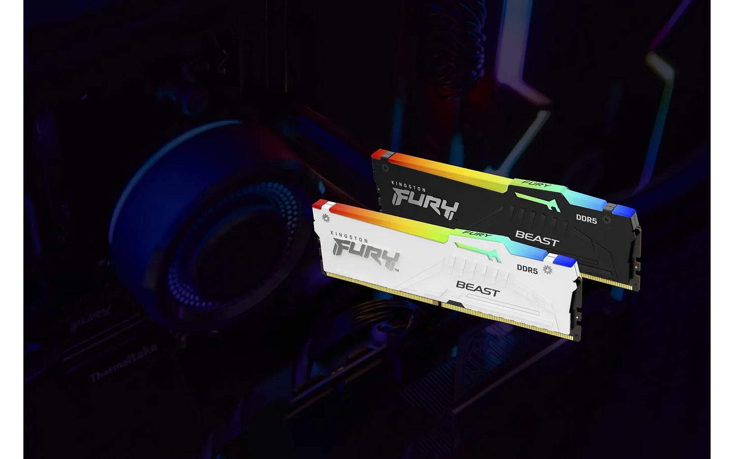 Kingston FURY Beast White DDR5 RGB EXPO 6000 MHz CL30 32 Gt -muistimodulipakkaus