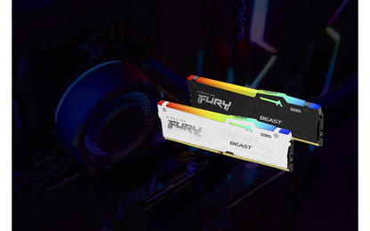 Kingston FURY Beast White DDR5 RGB EXPO 6000 MHz CL30 32 Gt -muistimodulipakkaus