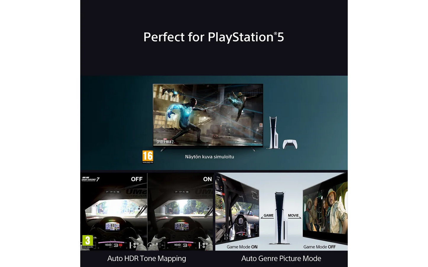 Sony 75" Bravia 9 – 4K QD Mini-LED Google TV