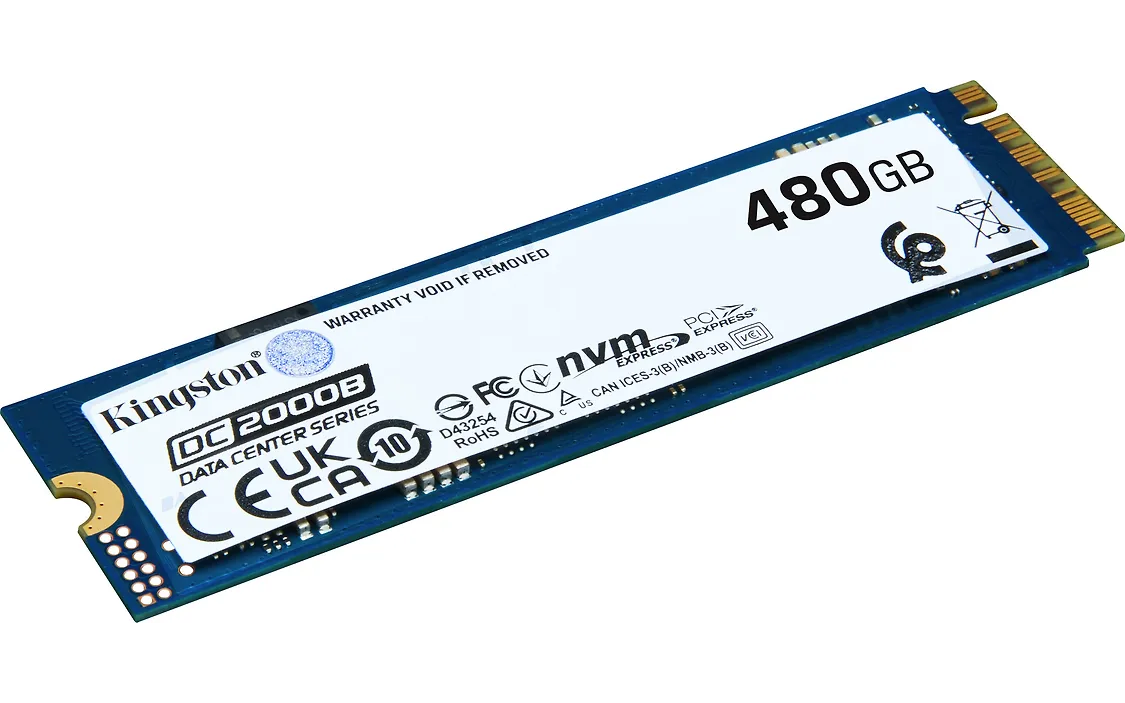 Kingston DC2000B PCIe 4.0 NVMe 480 Gt M.2 SSD -kovalevy