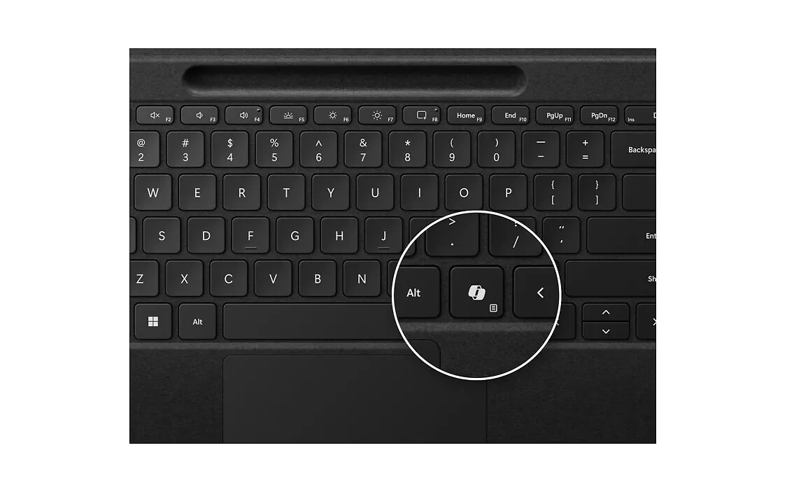 Microsoft Surface Pro Flex -näppäimistö suomi/ruotsi