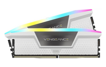 Corsair Vengeance RGB DDR5 6000 MHz CL36 32 Gt -muistimodulipaketti, valkoinen