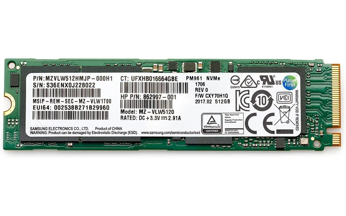 HP 1 Tt PCIe 4x4 M.2 NVMe -SSD-kovalevy