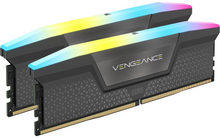 Corsair Vengeance RGB DDR5 6000 MHz CL36 32 Gt -muistimodulipaketti, harmaa