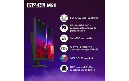 Sony INZONE M9ii 27" -pelinäyttö