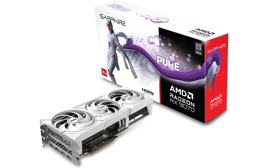 Sapphire PURE AMD Radeon RX 9070 OC 16 Gt