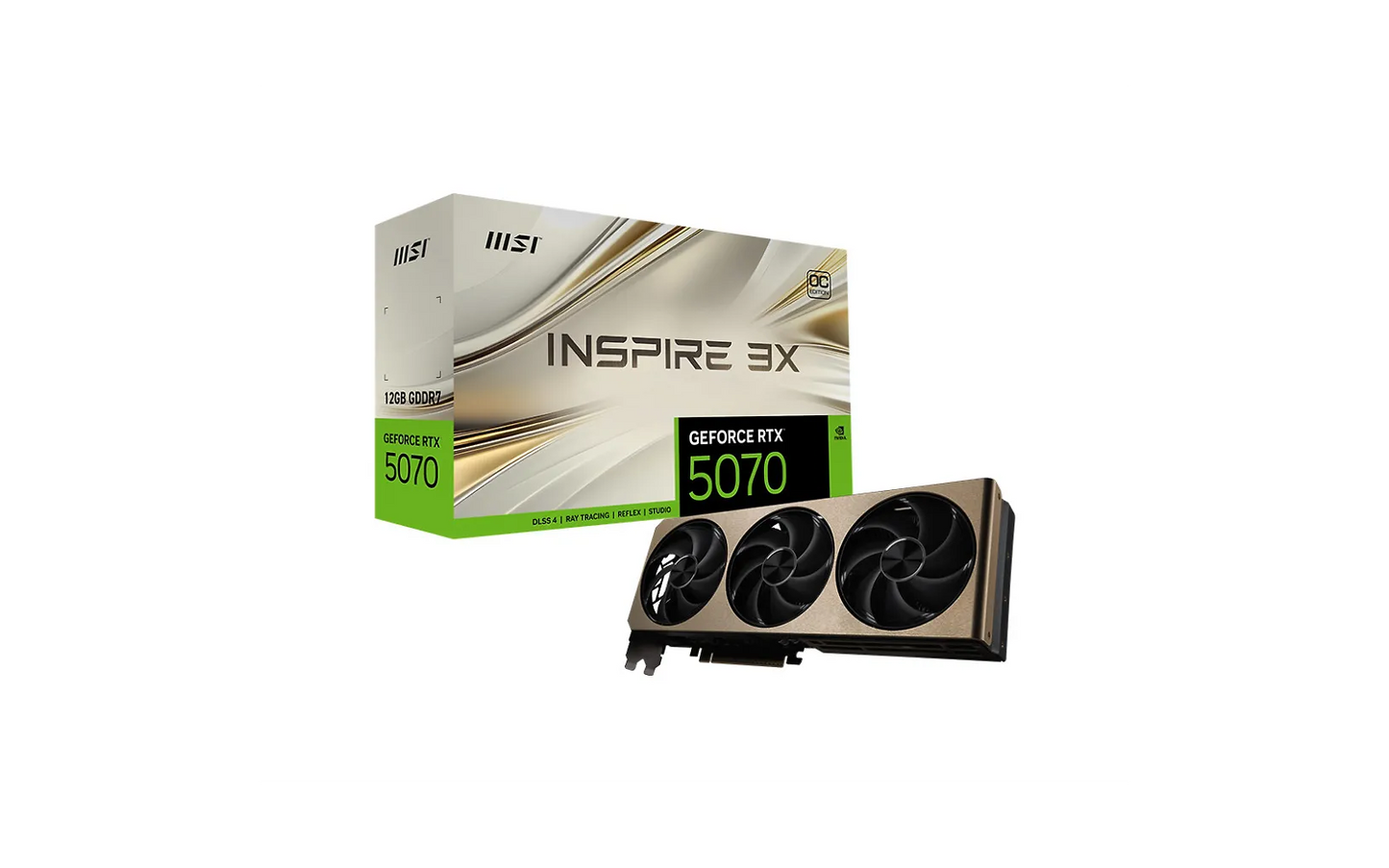 MSI GeForce RTX 5070 12G INSPIRE 3X OC