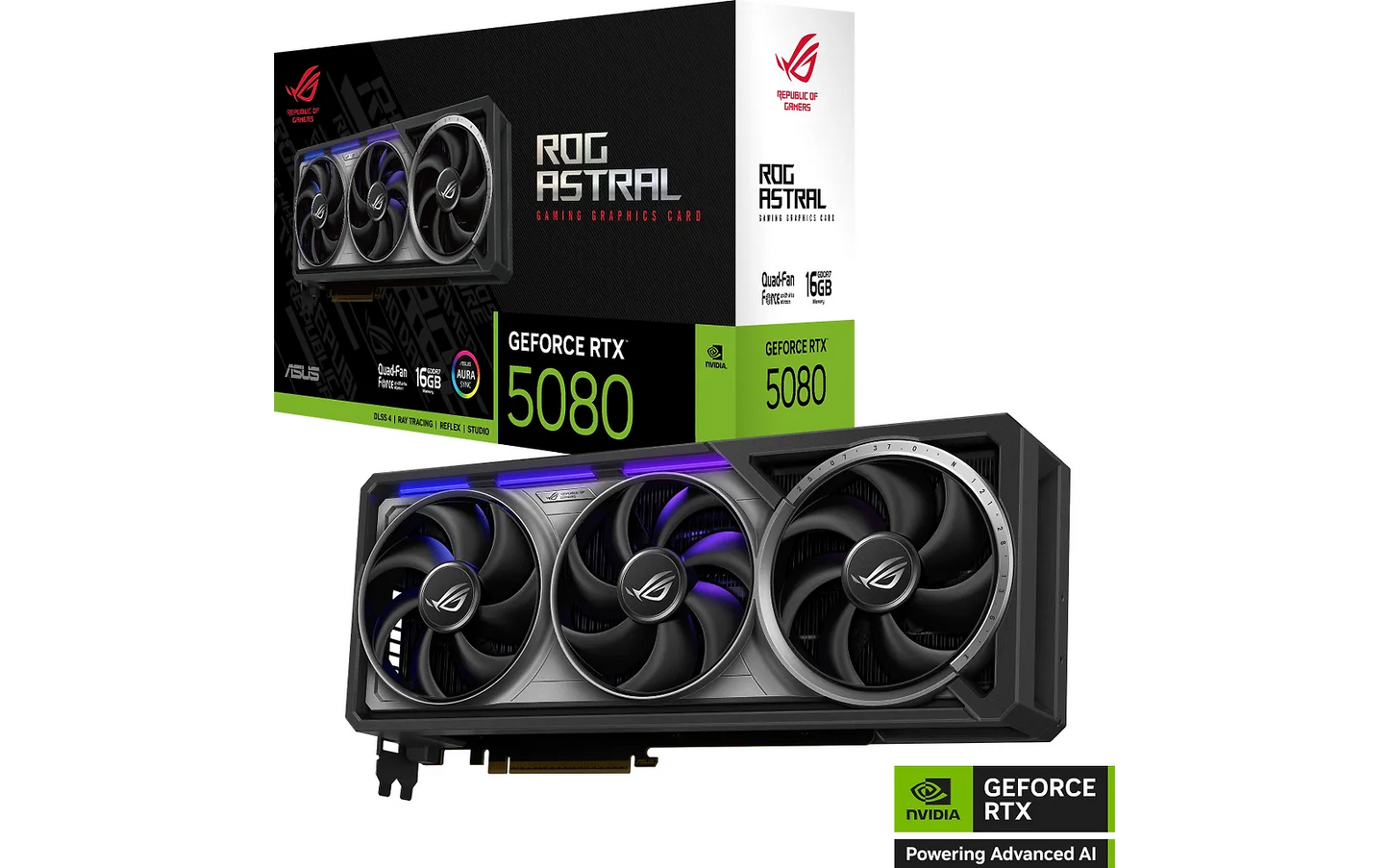 Asus ROG Astral GeForce RTX 5080 16Gt OC Edition (50 kpl TARJOUSERÄ)