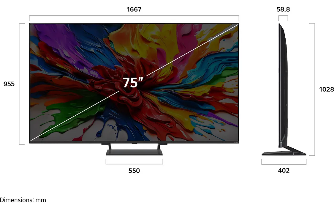 LG 75" QNED 93 – 4K Mini–LED TV