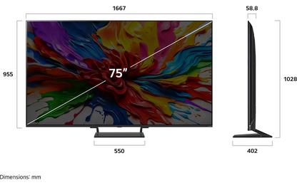 LG 75" QNED 93 – 4K Mini–LED TV