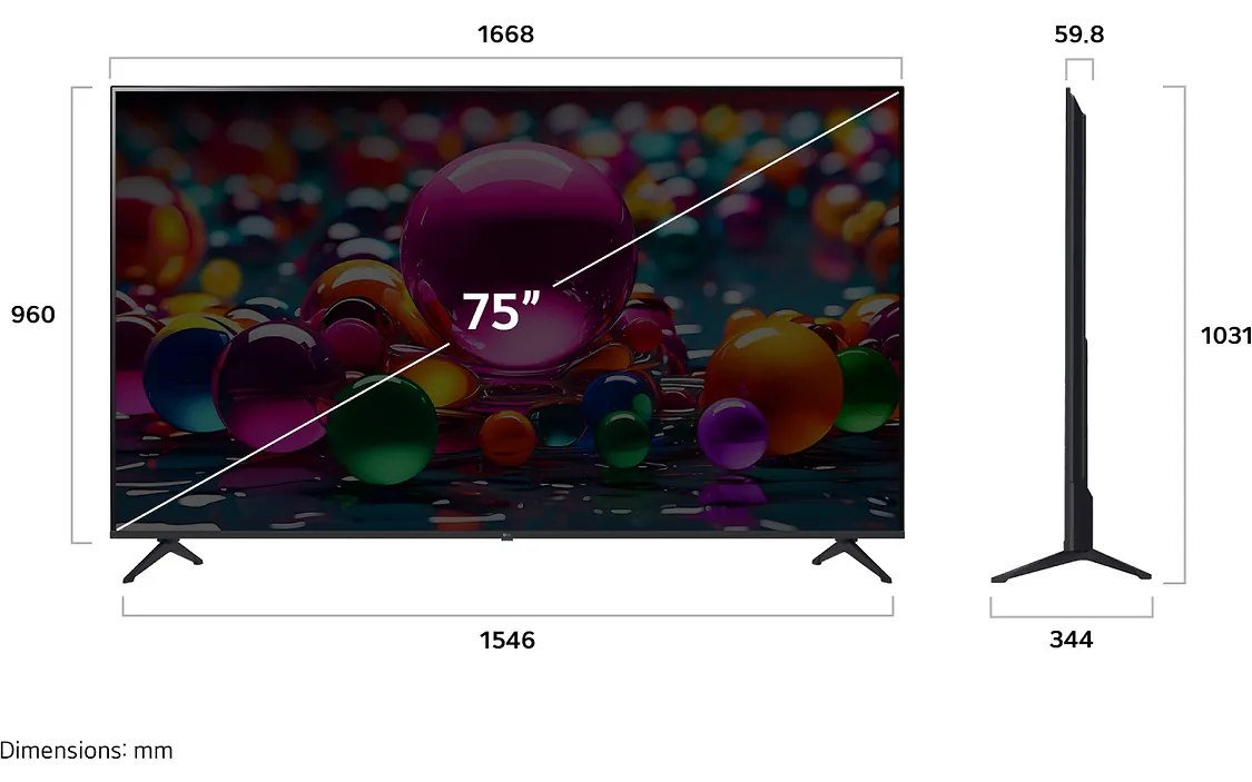 LG 75" UA75 – 4K LED TV