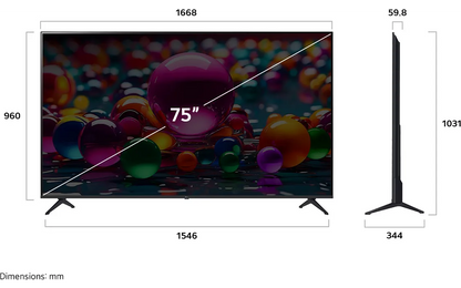 LG 75" UA75 – 4K LED TV