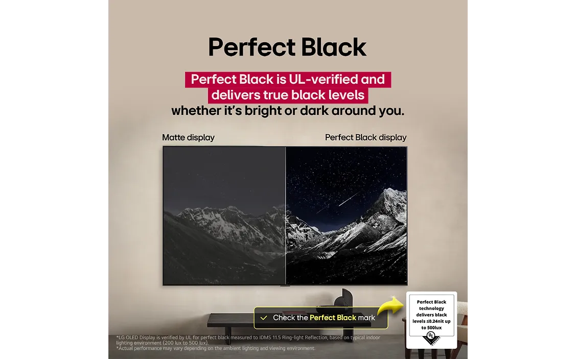 LG 83" OLED evo G5 – 4K TV seinätelineellä